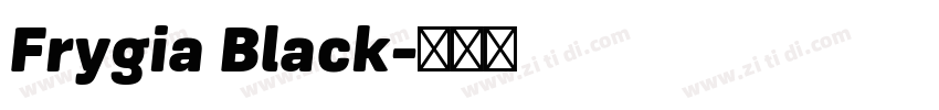 Frygia Black字体转换